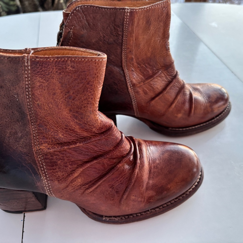 Arcane Bed Stu Cobbler Series Leather Ankle Boots
